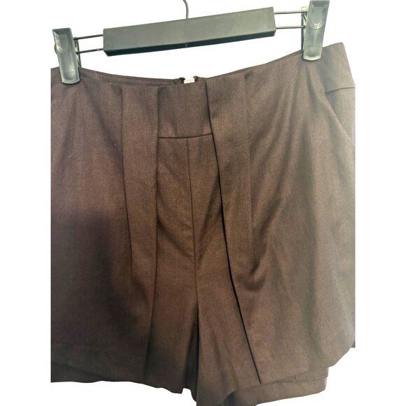 2/$30 J Brand 28 Dressy Shorts With Back Zipper In Dark Brown - Picture 6 of 16